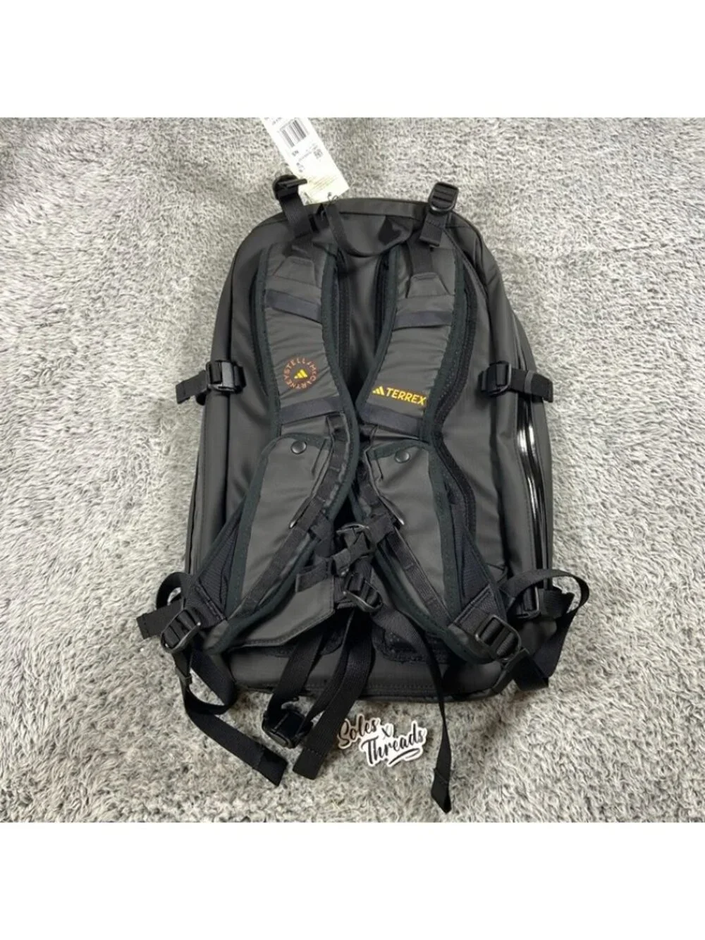 Adidas By Stella McCartney x Terrex Backpack One Size Black Orange IW1614 - Picture 2 of 7